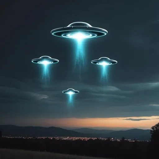 Prompt: make a photo of ufos