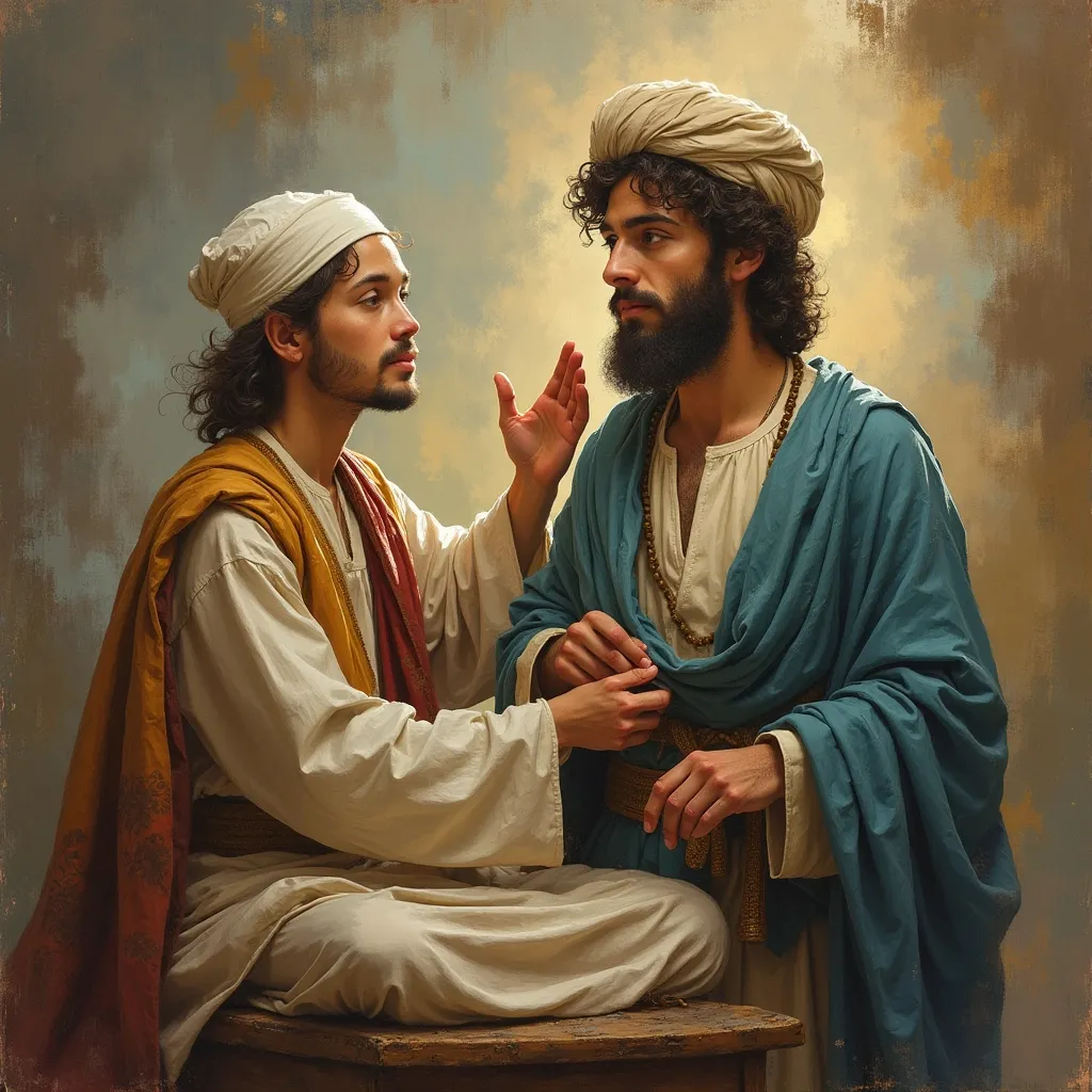 Prompt: Make a photo of the prophet Muhammad please?