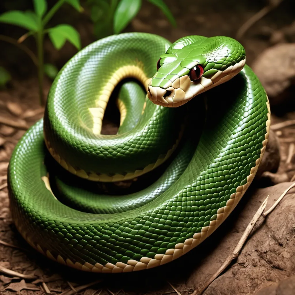 Prompt: make a photo of a snake