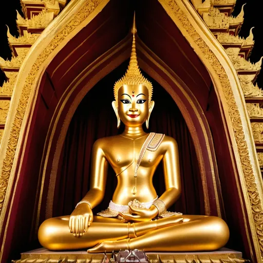 Prompt: Make a photo of a Phra Pidta?