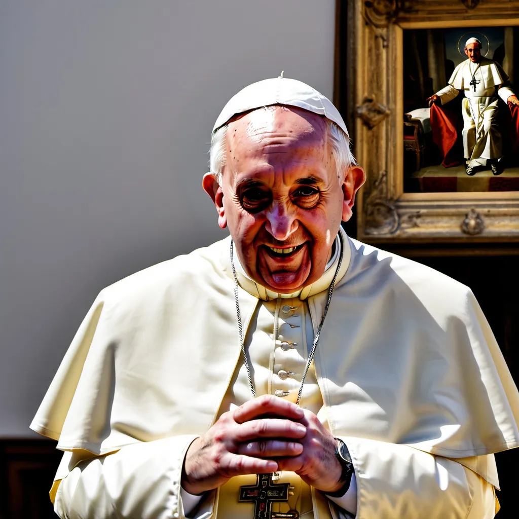 Prompt: make a photo of a the pope