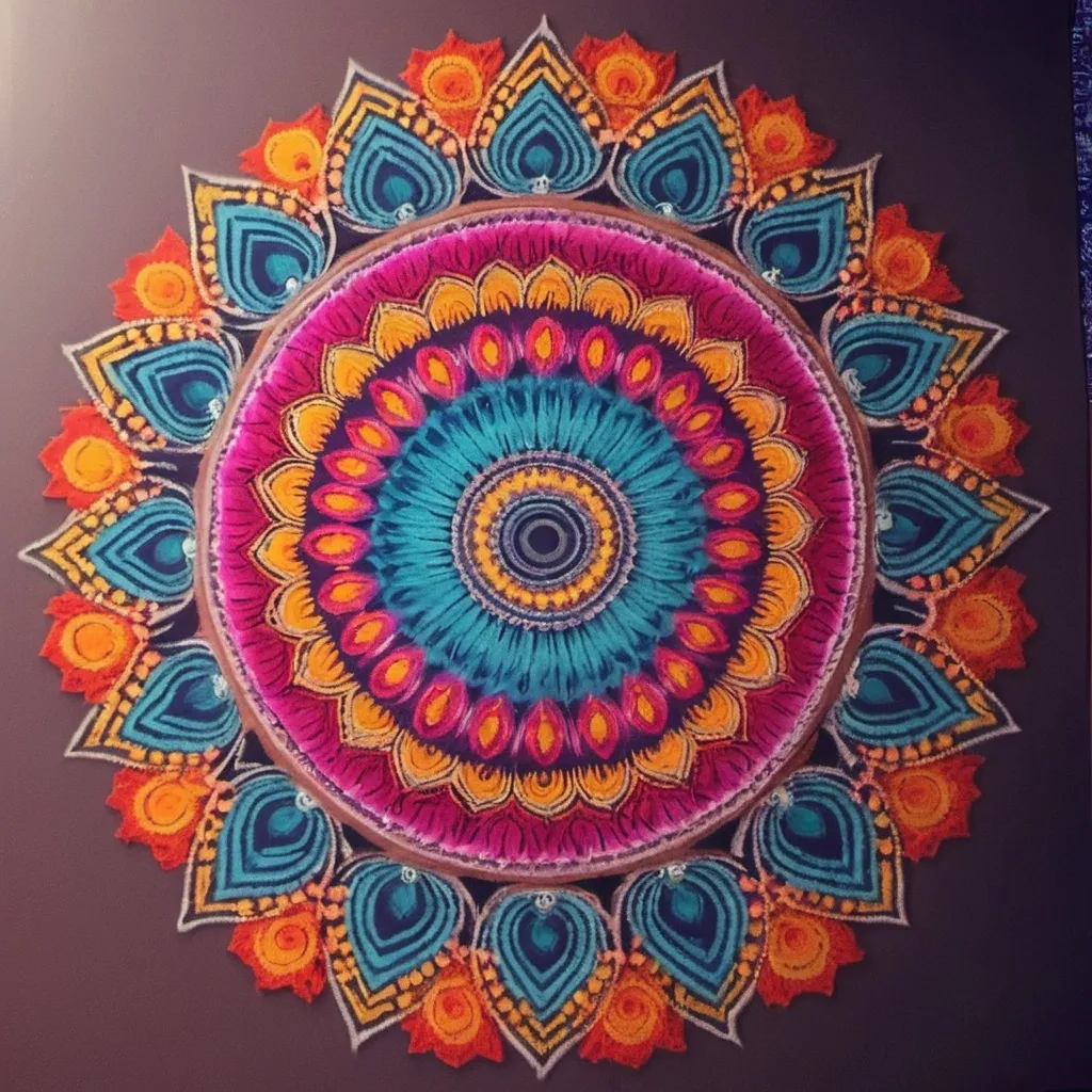 Prompt: make a photo of a mandala?