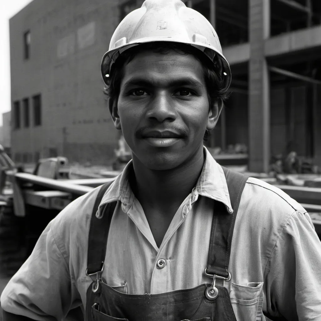 Prompt: Make a photo of a laborer?