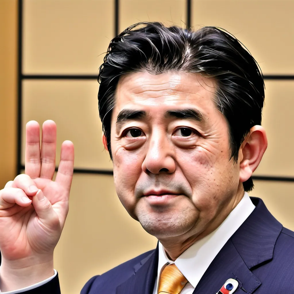 Prompt: make a photo of shinzo abe