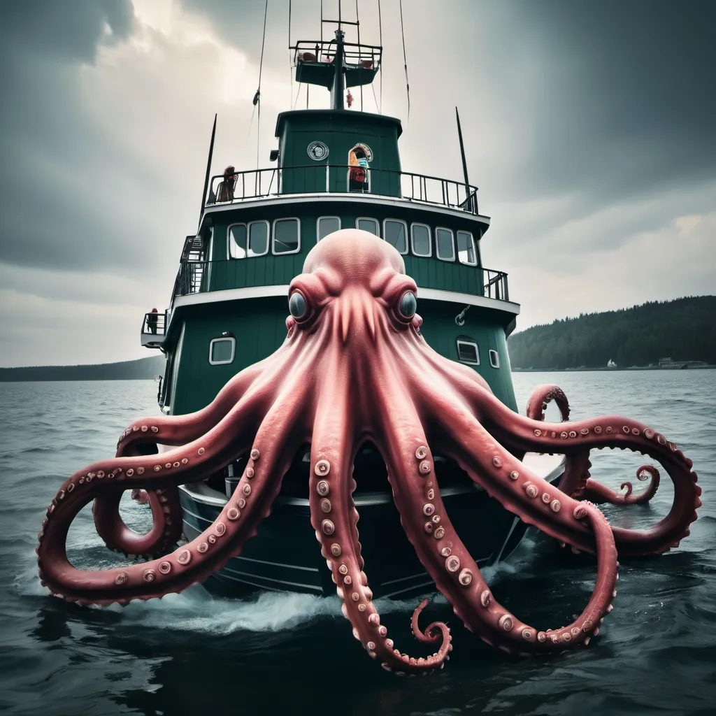 Prompt: Make a photo of the Kraken?