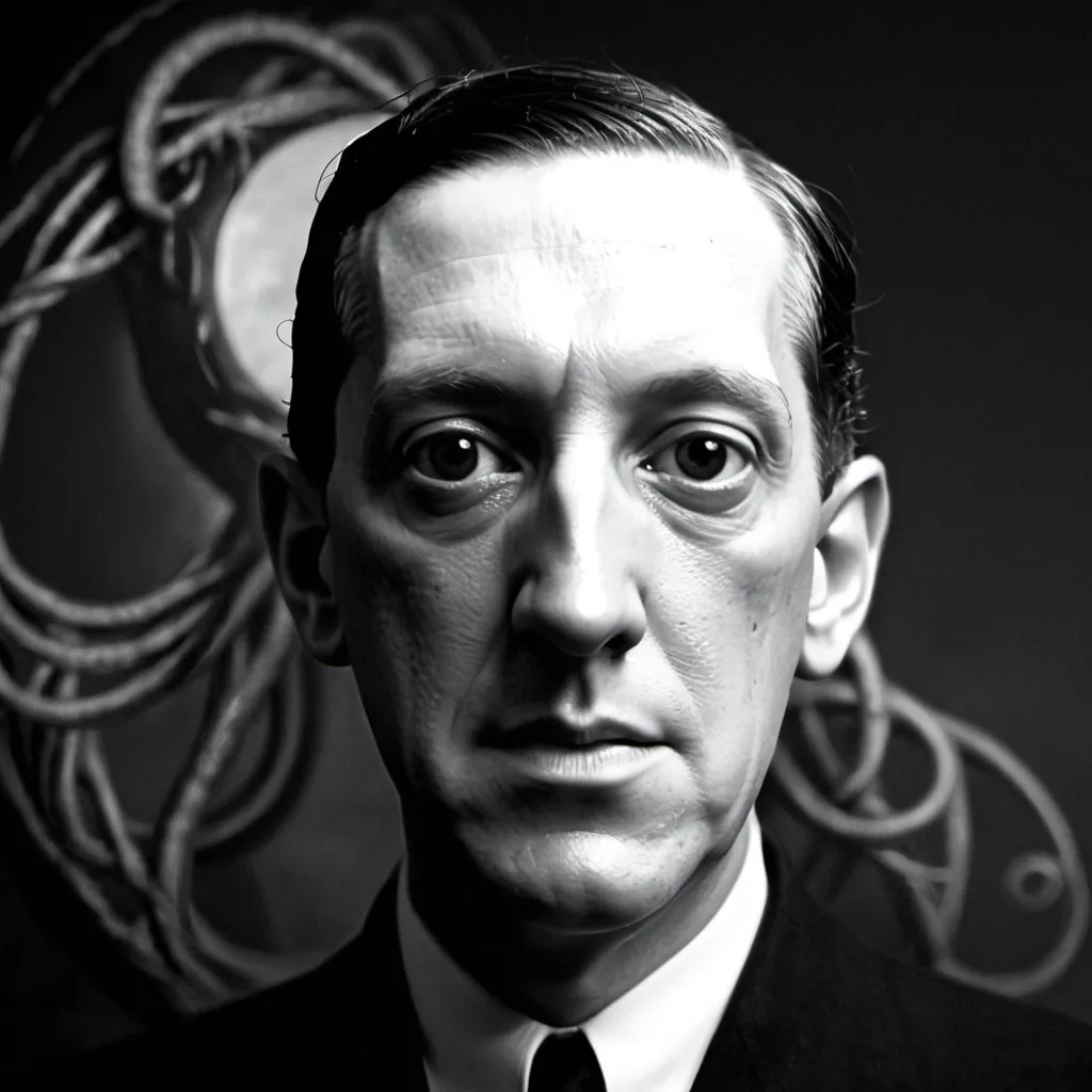 Prompt: Make a photo of a HP Lovecraft?