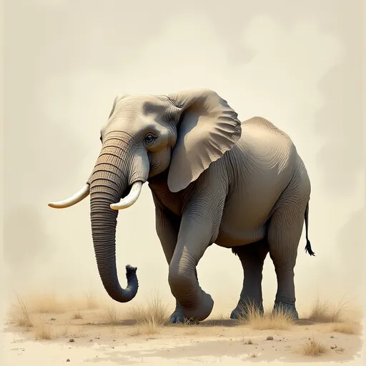 Prompt: Make a photo of a elephant?