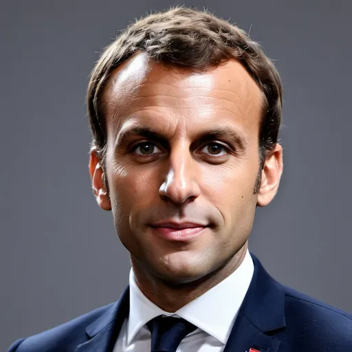 Prompt: make a photo of emanuel macron