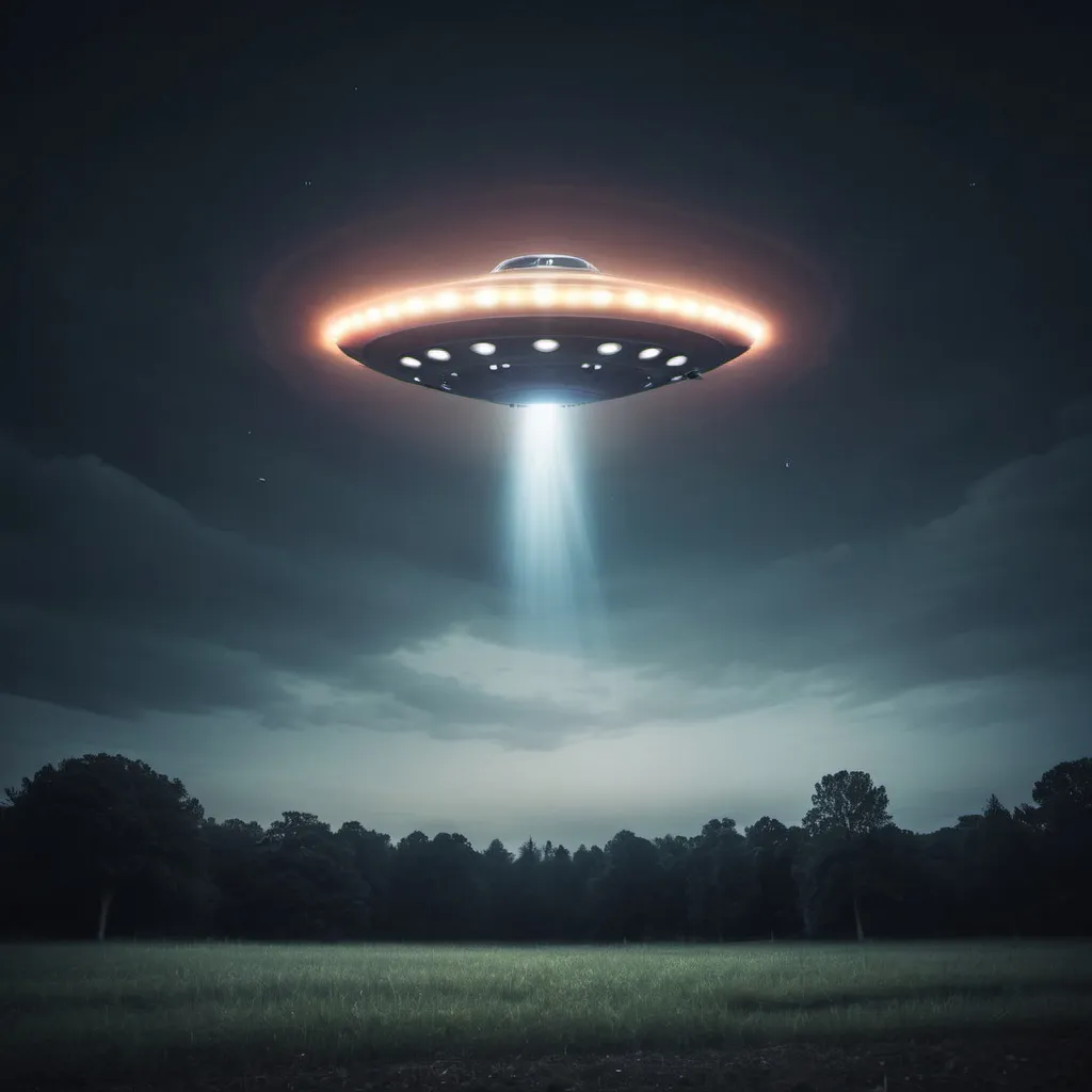 Prompt: make a photo of an ufo