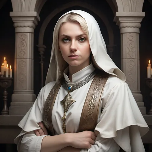 Prompt: Make a photo of a cleric?