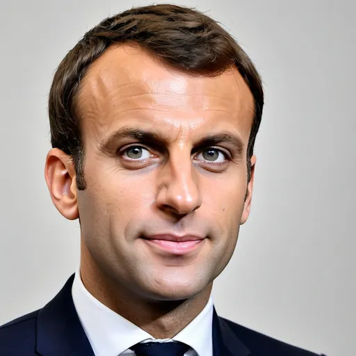 Prompt: make a photo of emanuel macron