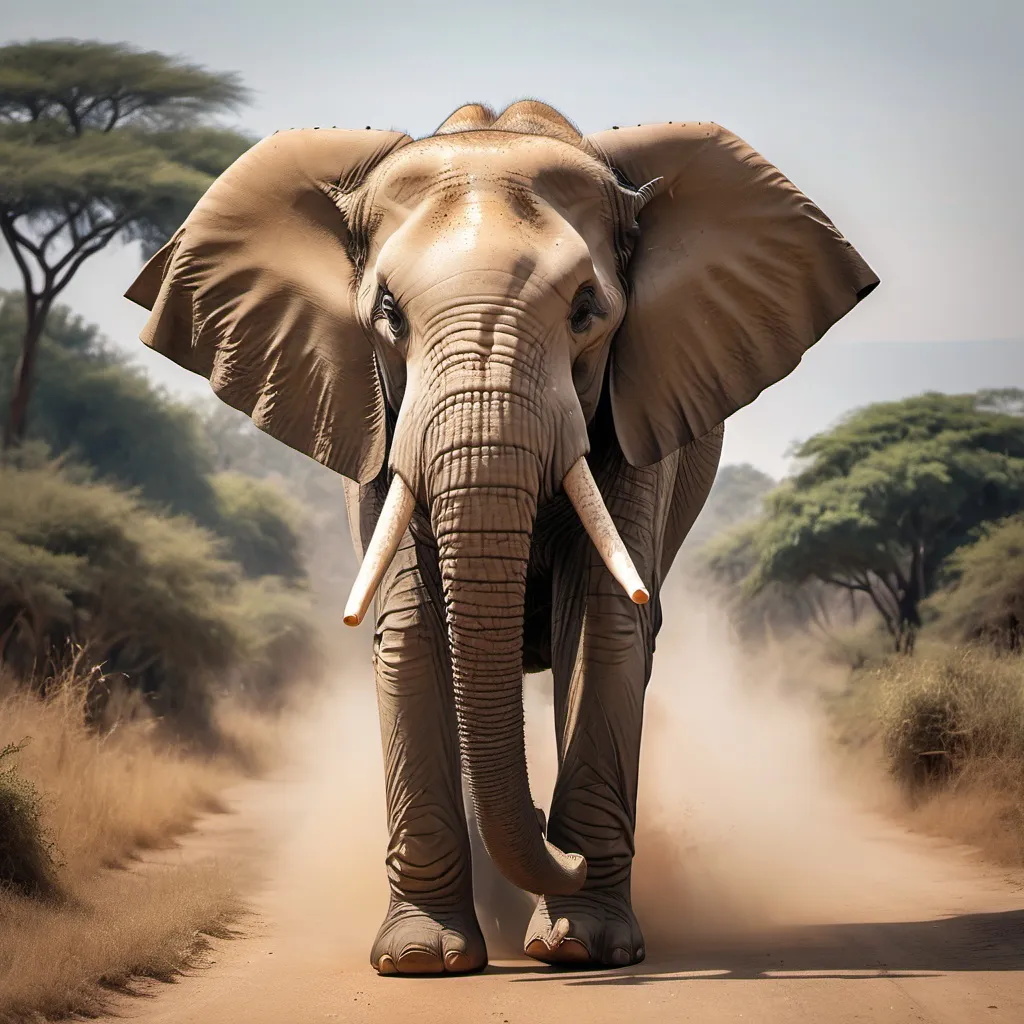 Prompt: make a photo of an elephant