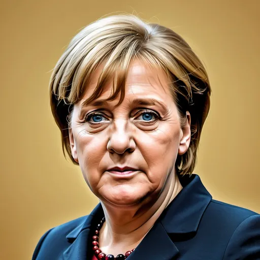 Prompt: make a photo of angela merkel