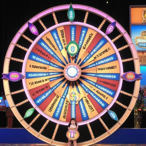 Prompt: make a photo of the wheel of fortune?