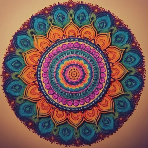 Prompt: make a photo of a mandala?