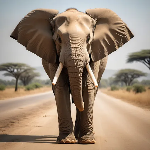 Prompt: make a photo of an elephant