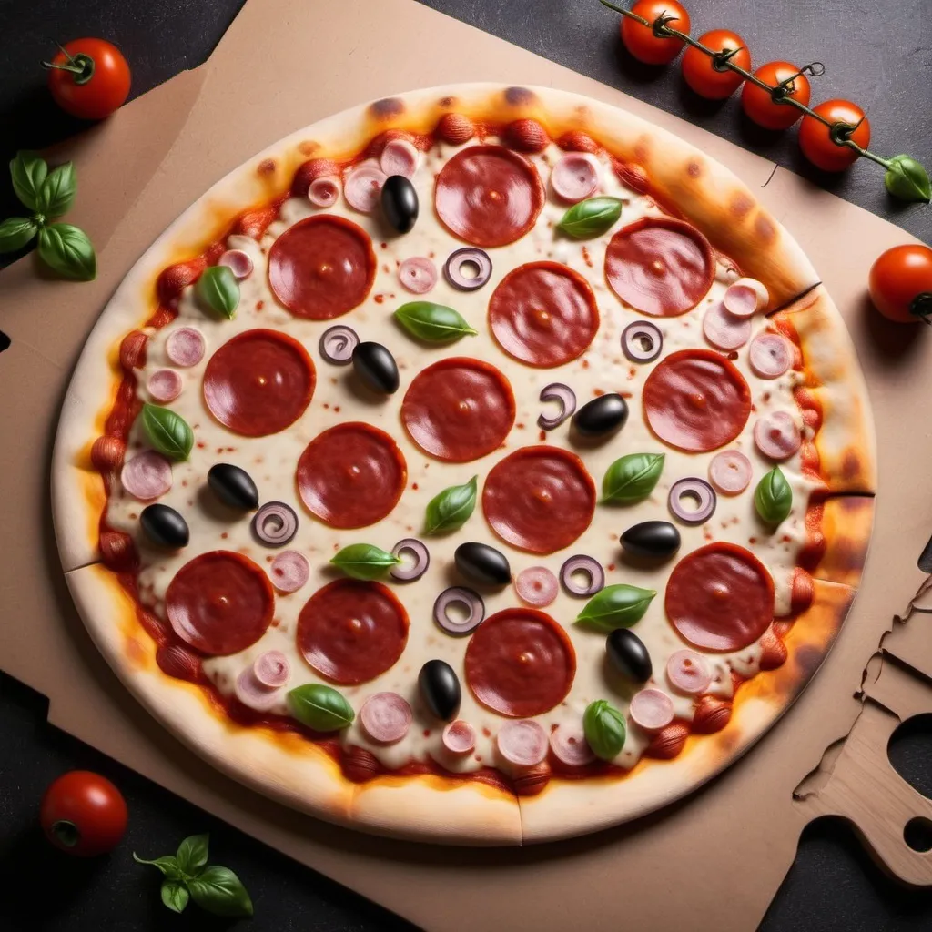 Prompt: Make a photo of pizza