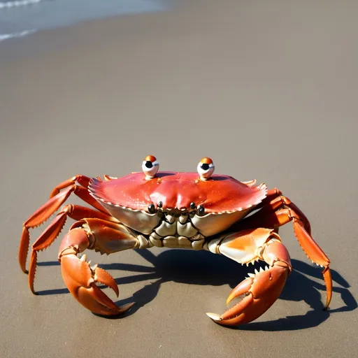 Prompt: make a photo of a crab