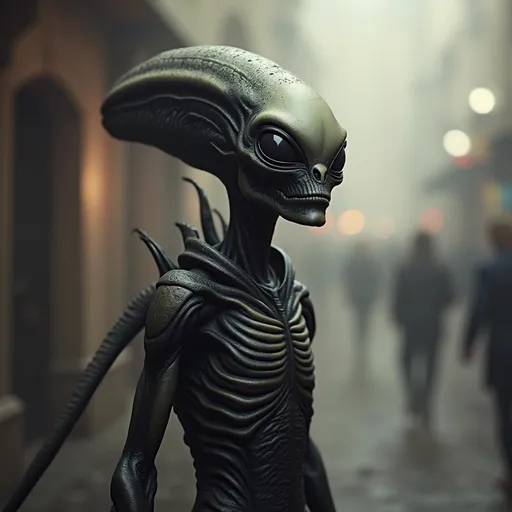 Prompt: make a photo of an Alien