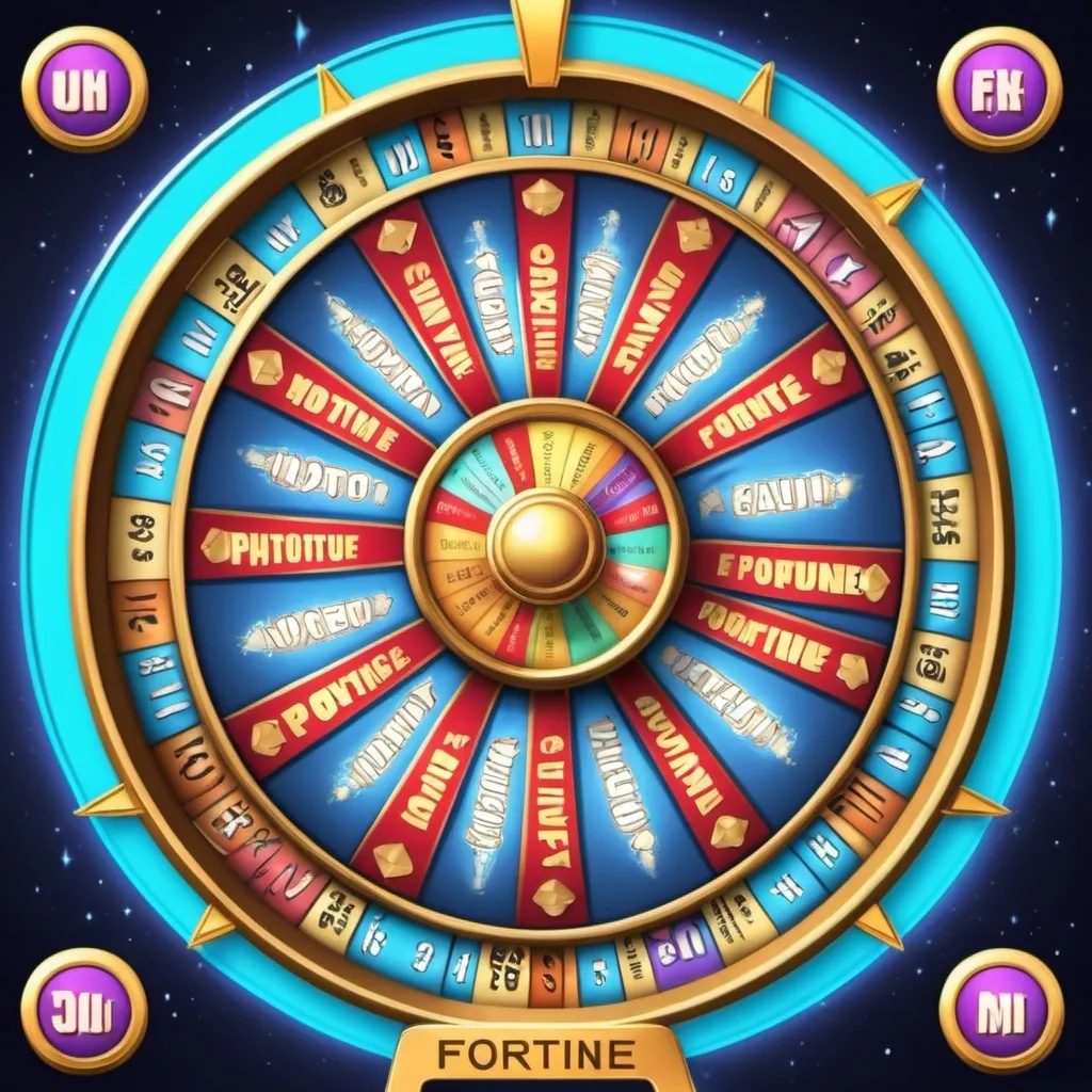 Prompt: make a photo of the wheel of fortune?