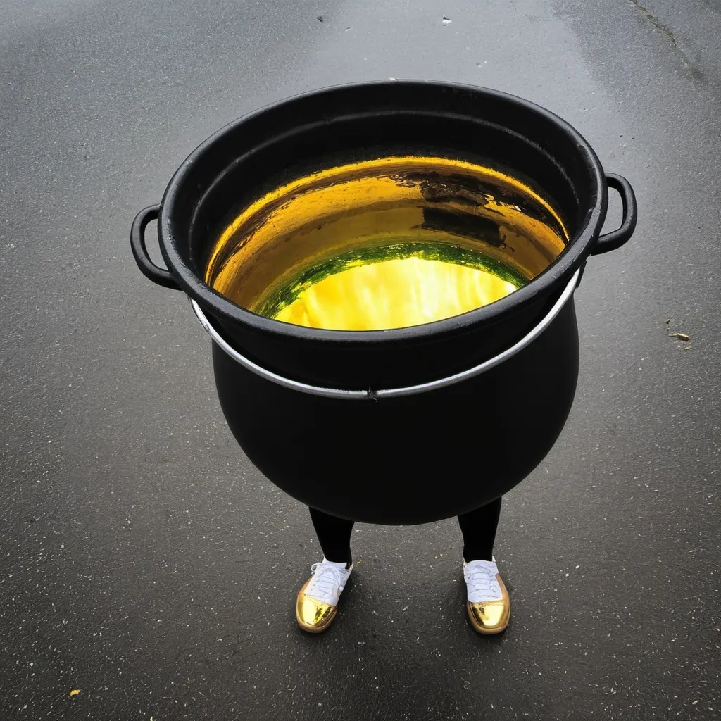 Prompt: Make a photo of a pot of gold?