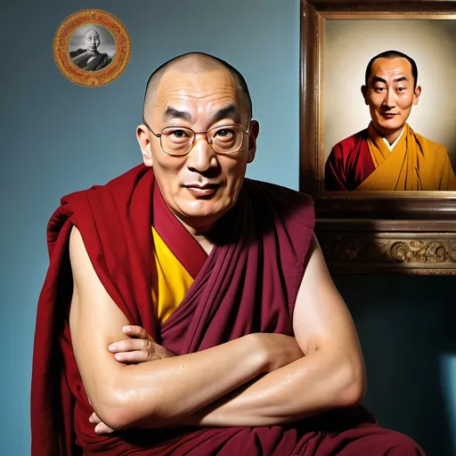 Prompt: Make a photo of the dali lama?