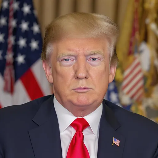 Prompt: Make a photo of President Trump