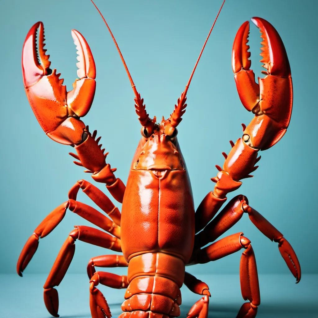 Prompt: make a photo of a lobster