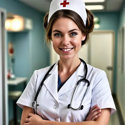 Prompt: Make a photo of a nurse?