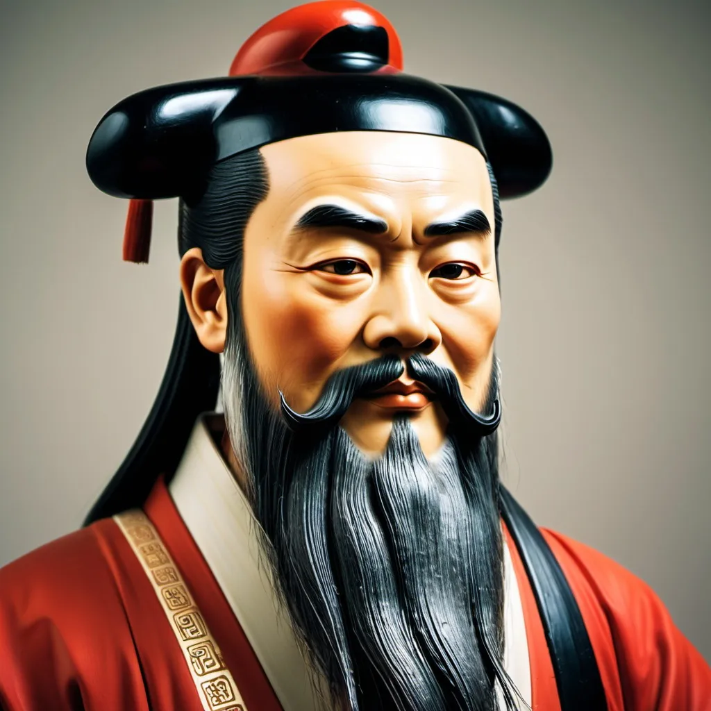 Prompt: make a photo of confucius