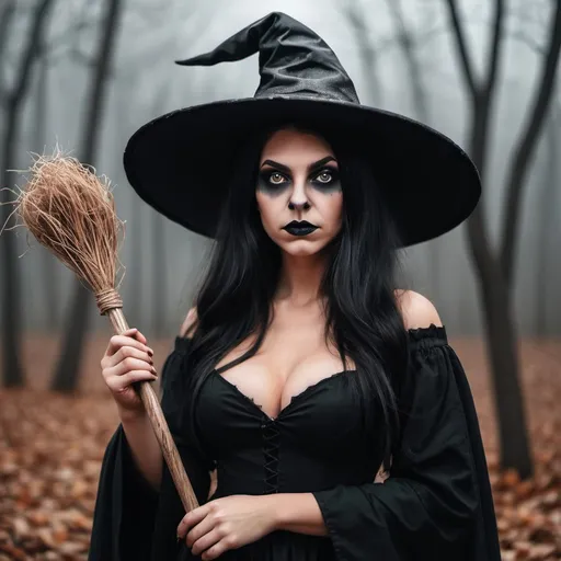 Prompt: Make a photo of a witch