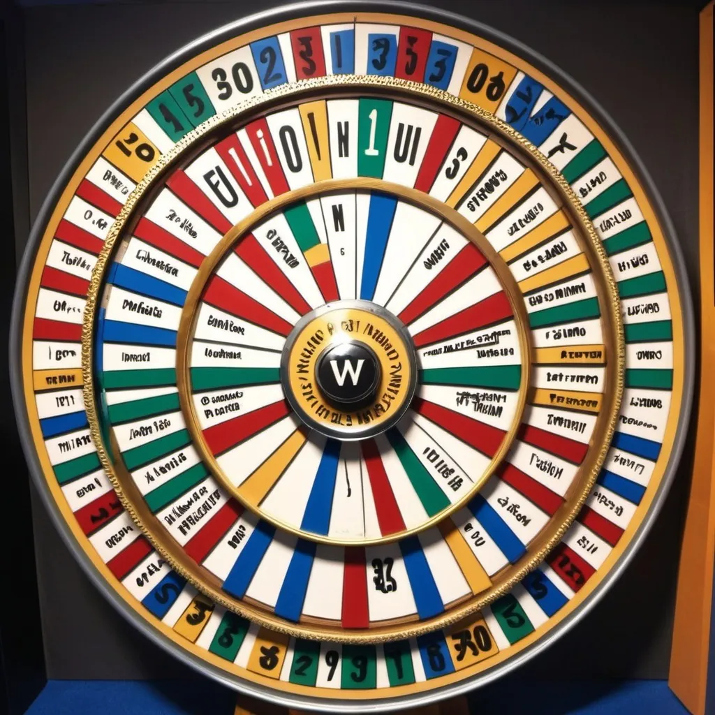 Prompt: make a photo of the wheel of fortune?