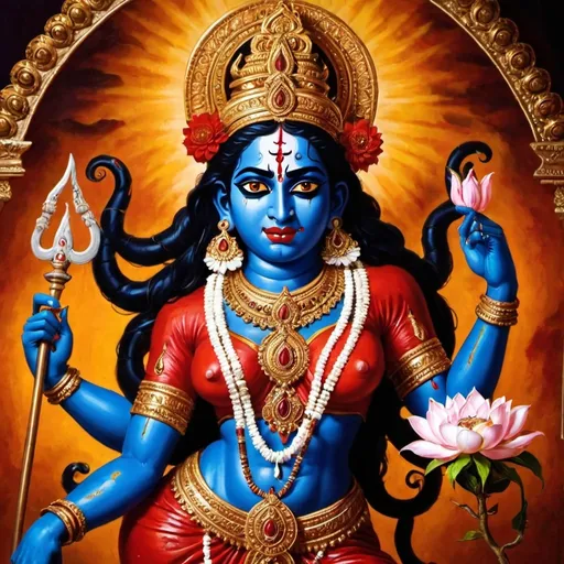 Prompt: A photo of goddess Kali ma?