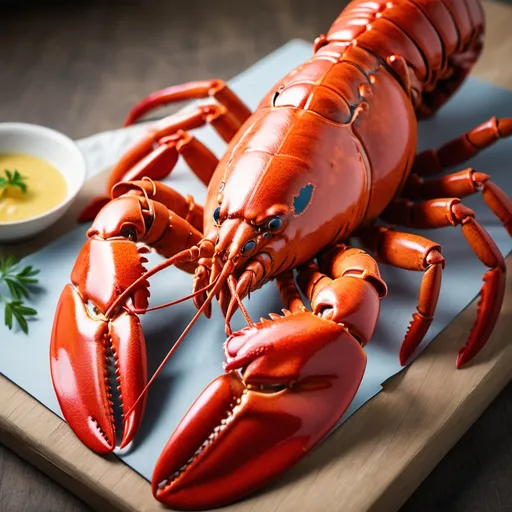 Prompt: make a photo of a lobster