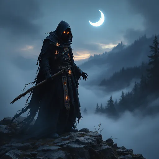 Prompt: Make a photo of a warlock?