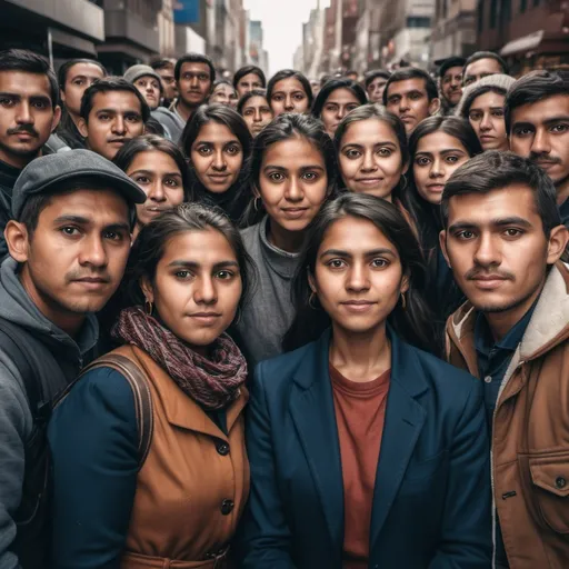 Prompt: Make a photo of immigrant people