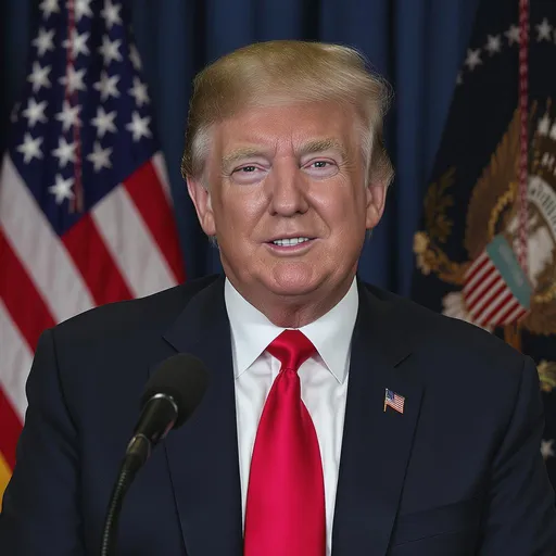 Prompt: Make a photo of President Trump