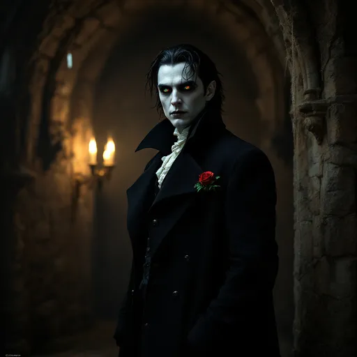 Prompt: Make a photo of a vampire?