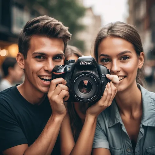 Prompt: make a photo of people