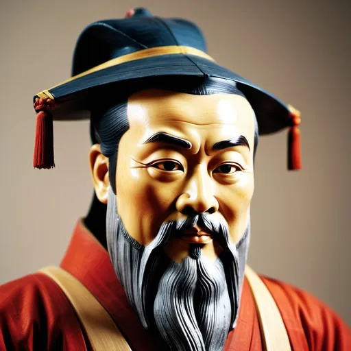 Prompt: make a photo of confucius