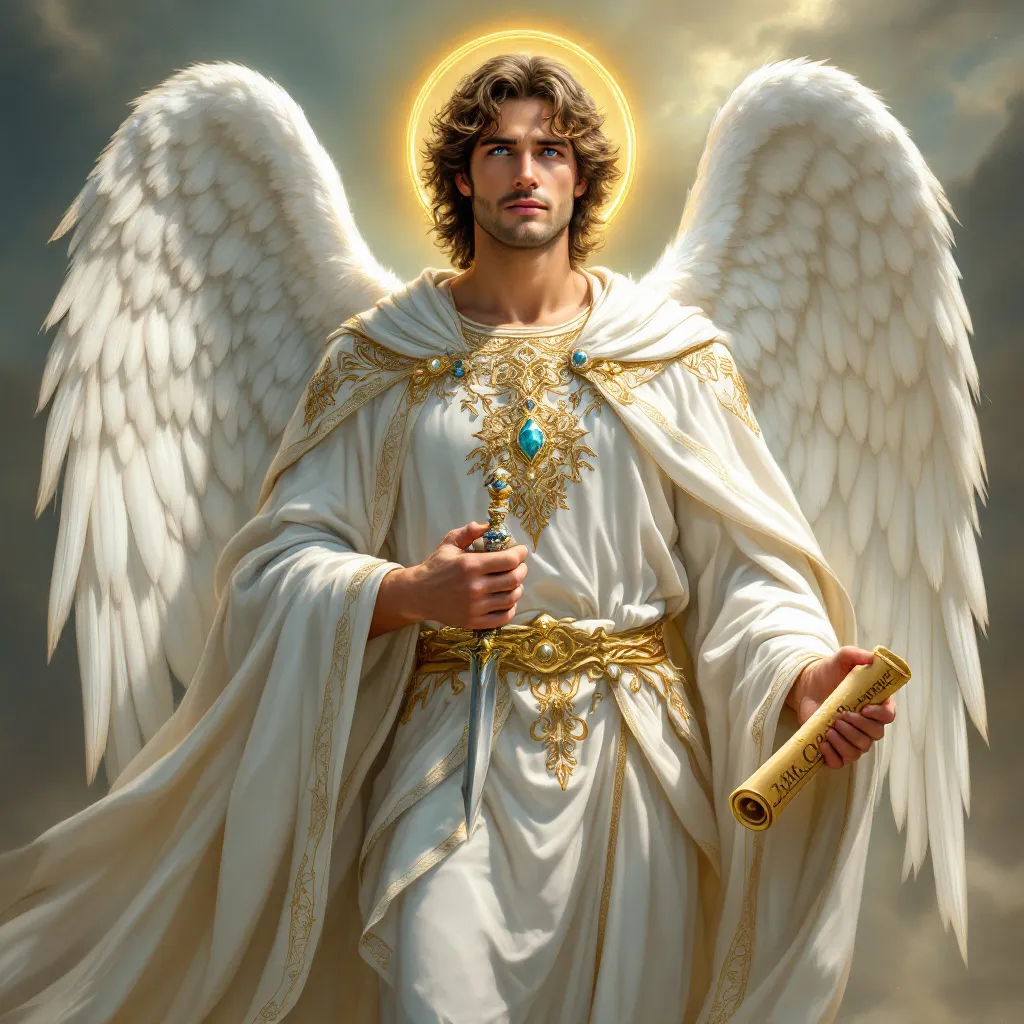 Prompt: Make a photo of a archangel Michael?