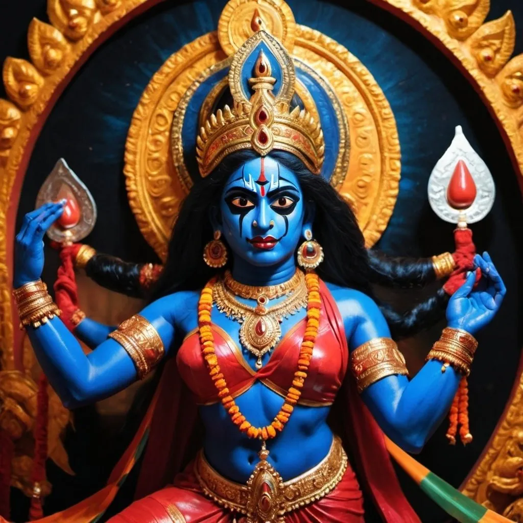 Prompt: Create a photo of the Hindu goddess Kali Ma