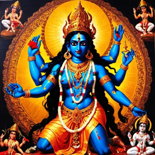 Prompt: A photo of goddess Kali ma?