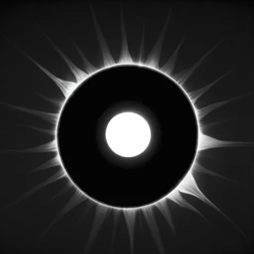 Prompt: a photo of a black sun