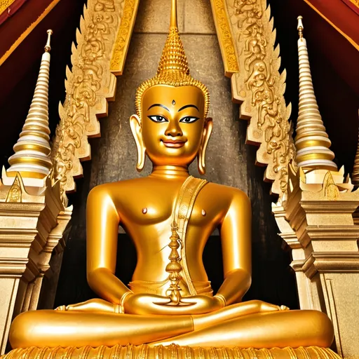 Prompt: Make a photo of a Phra Pidta?