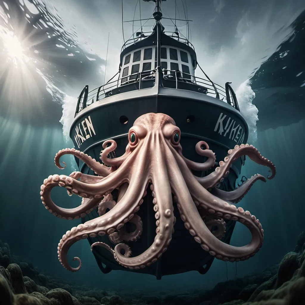 Prompt: Make a photo of the Kraken?