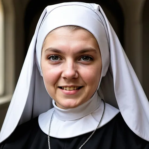 Prompt: Make a photo of a nun?