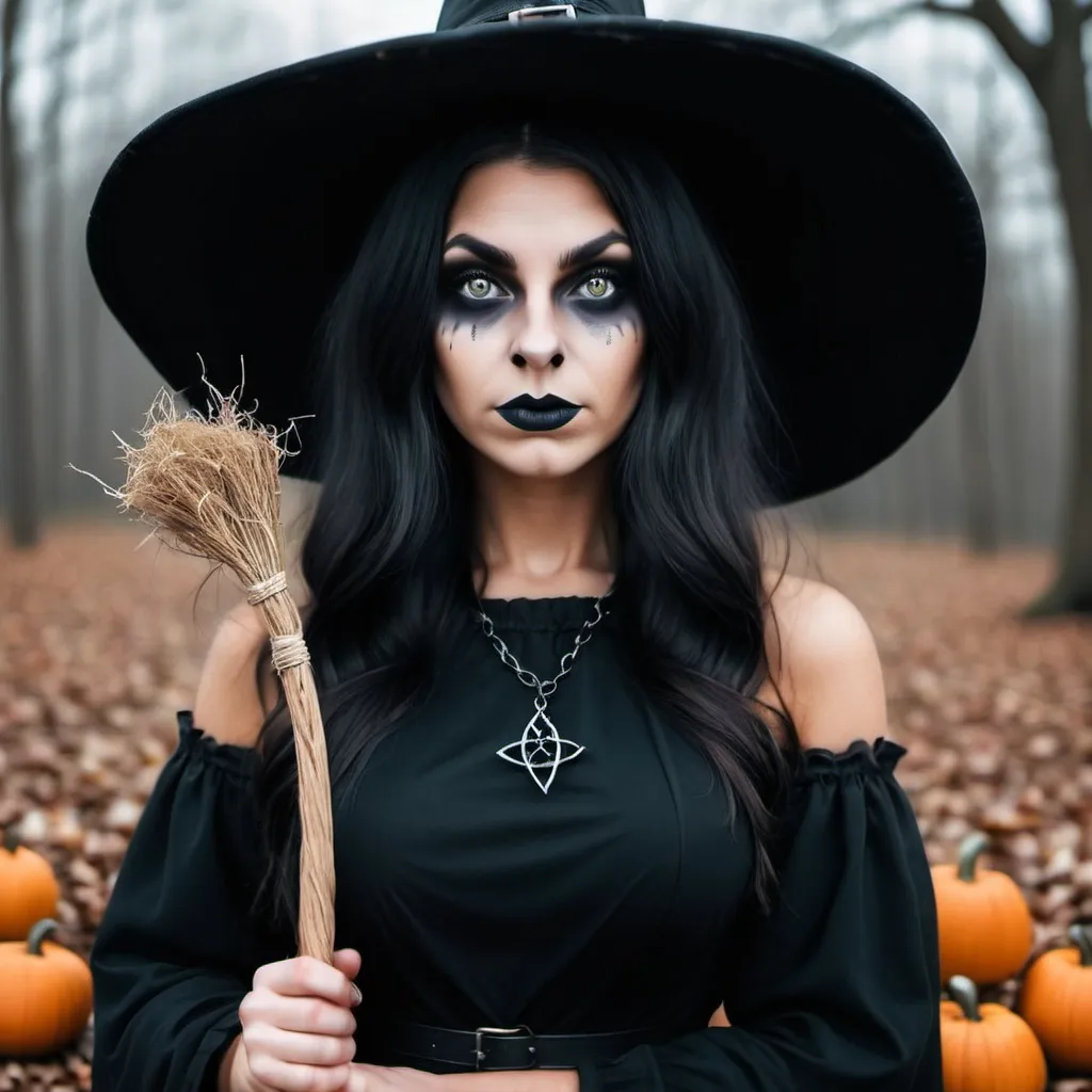 Prompt: Make a photo of a witch