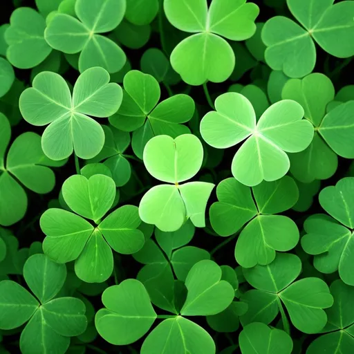 Prompt: Make a photo of a four leafed clovers?