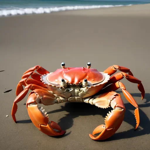 Prompt: make a photo of a crab